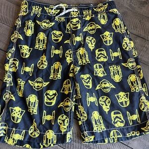 Star Wars Boys Swim Shorts size L- Black and Yellow Icons